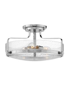 3 Light Medium Semi-Flush - Polished Chrome