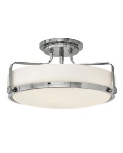 3 Light Medium Semi-Flush - Polished Chrome