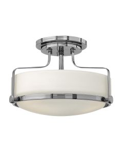 3 Light Small Semi-Flush - Polished Chrome