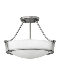 2 Light Small Semi-Flush - Antique Nickel