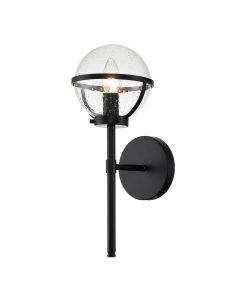 1 Light Wall Light - Black