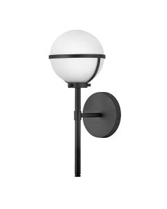 1 Light Wall Light - Black