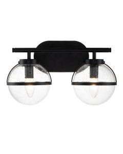 2 Light Wall Light - Black