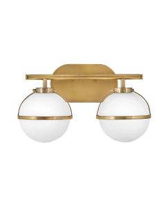 2 Light Wall Light - Dark Aged Brass