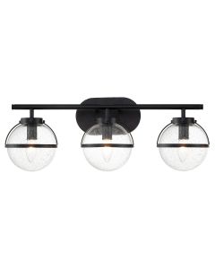 3 Light Wall Light - Black