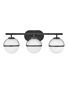 3 Light Wall Light - Black