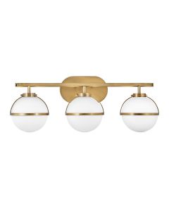3 Light Wall Light - Dark Aged Brass