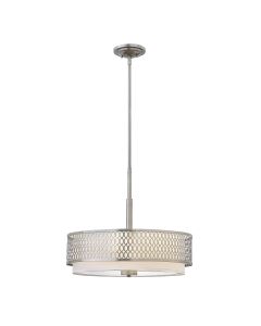 3 Light Pendant / Semi-Flush - Brushed Nickel