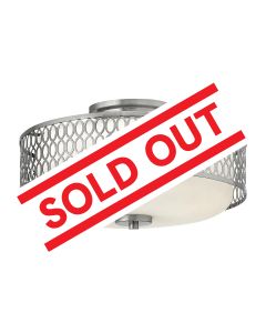 3 Light Flush - Brushed Nickel