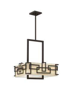 3 Light Pendant - Dark Brown