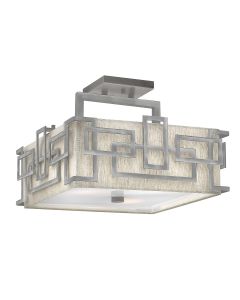 3 Light Semi-Flush - Antique Nickel