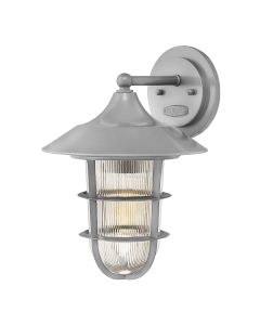 1 Light Medium Wall Lantern - Silver