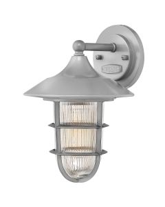 1 Light Small Wall Lantern - Silver