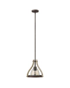 1 Light Mini Pendant - Rustic Iron