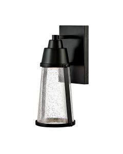 1 Light LED Wall Lantern - Black