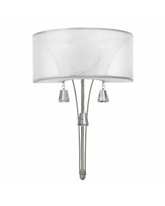2 Light Wall Light - Brushed Nickel