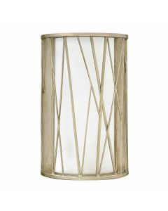 1 Light Wall Light - Silver Leaf