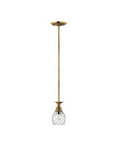 1 Light Pendant - Burnished Brass