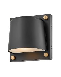 1 Light Small Wall Light - Black