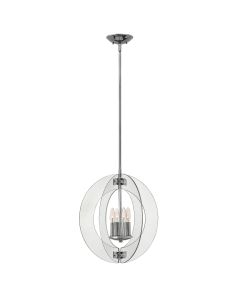 4 Light Pendant Chandelier - Polished Chrome