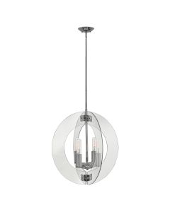 4 Light Chandelier - Polished Chrome