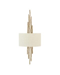 2 Light Wall Light - Champagne Gold