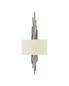 2 Light Wall Light - Soft Grey Bronze