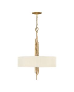6 Light Pendant - Champagne Gold
