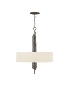 6 Light Pendant - Soft Grey Bronze
