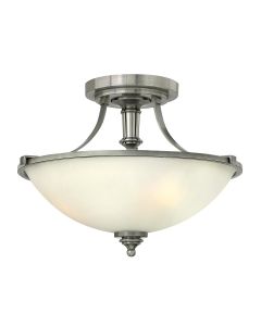 3 Light Semi-Flush - Antique Nickel