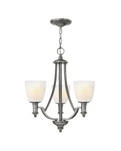 3 Light Chandelier - Antique Nickel