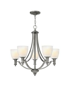 5 Light Chandelier - Antique Nickel