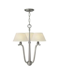 3 Light Chandelier - Brushed Nickel