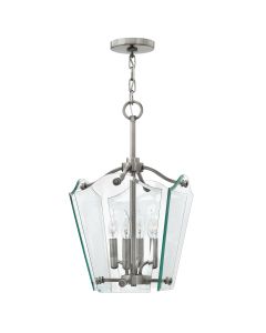 4 Light Small Pendant - Polished Antique Nickel