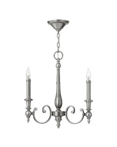 3 Light Chandelier - Antique Nickel