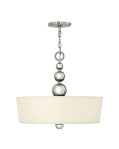 3 Light Pendant - Polished Nickel