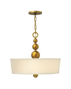 3 Light Pendant - Satin Gold