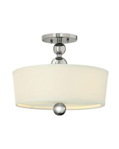 3 Light Semi-Flush - Polished Nickel