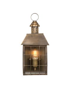 1 Light Wall Lantern - Aged Brass