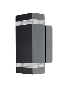 2 Light LED Wall Light - Graphite