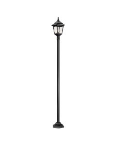 1 Light Lamp Post - Black