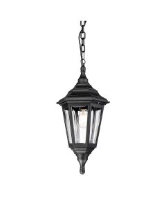 1 Light Chain Lantern - Black