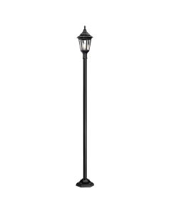 1 Light Lamp Post - Black