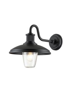 1 Light Medium Wall Lantern - Black