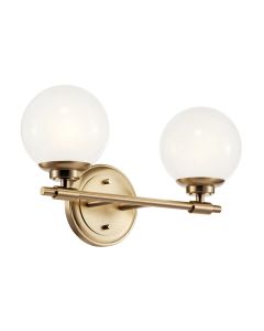 2 lt Wall Light - Champagne Bronze