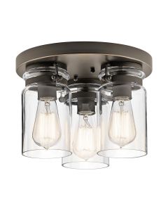 3 Light Flush - Oil Rubbed Bronze