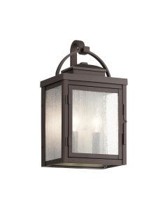 2 Light Medium Wall Lantern - Oil Rubbed Bronze