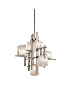 7 Light Chandelier - Brushed Pewter