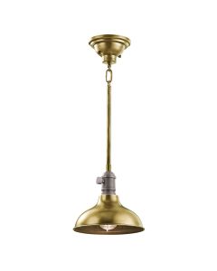 1 Light Mini Pendant - Natural Brass