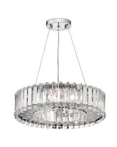 8 Light Chandelier - Polished Chrome